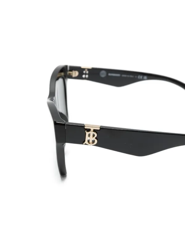 【美品】BURBERRY ブラック キャットアイ サングラス Burberry Black Cat-Eye Sunglasses Burberry