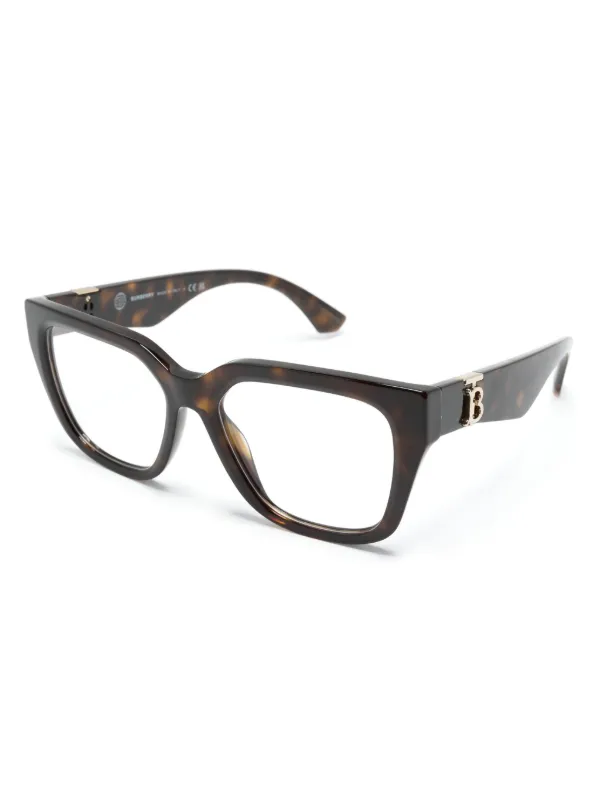 Burberry Eyewear トータスシェル スクエア眼鏡フレーム | ブラウン 