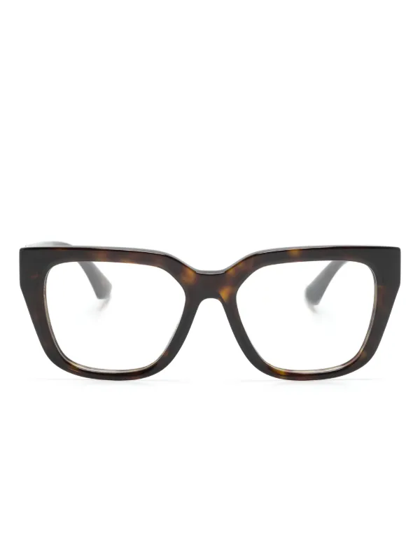 Burberry Eyewear トータスシェル スクエア眼鏡フレーム | ブラウン 