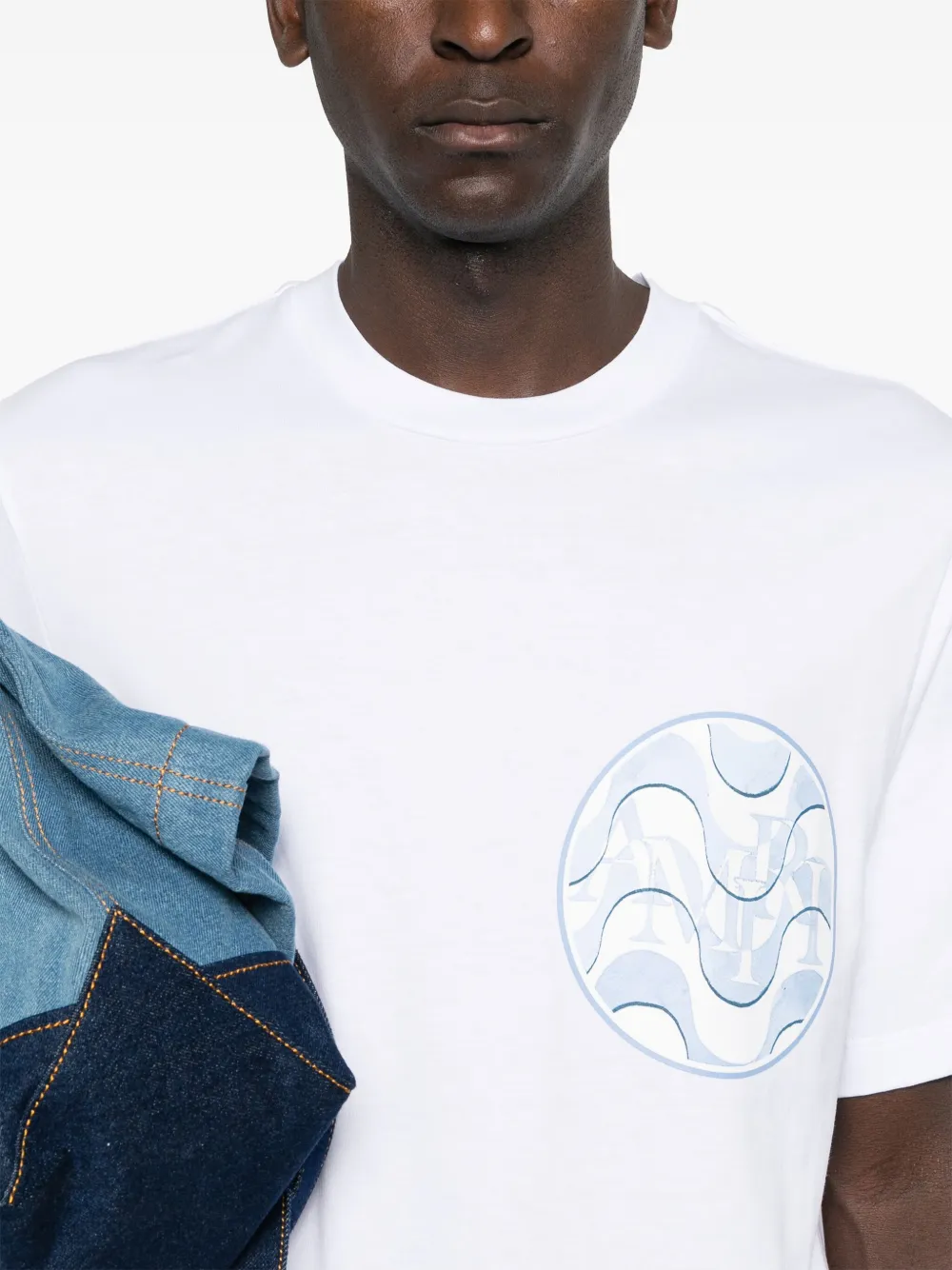 AMIRI Katoenen T-shirt met print Wit