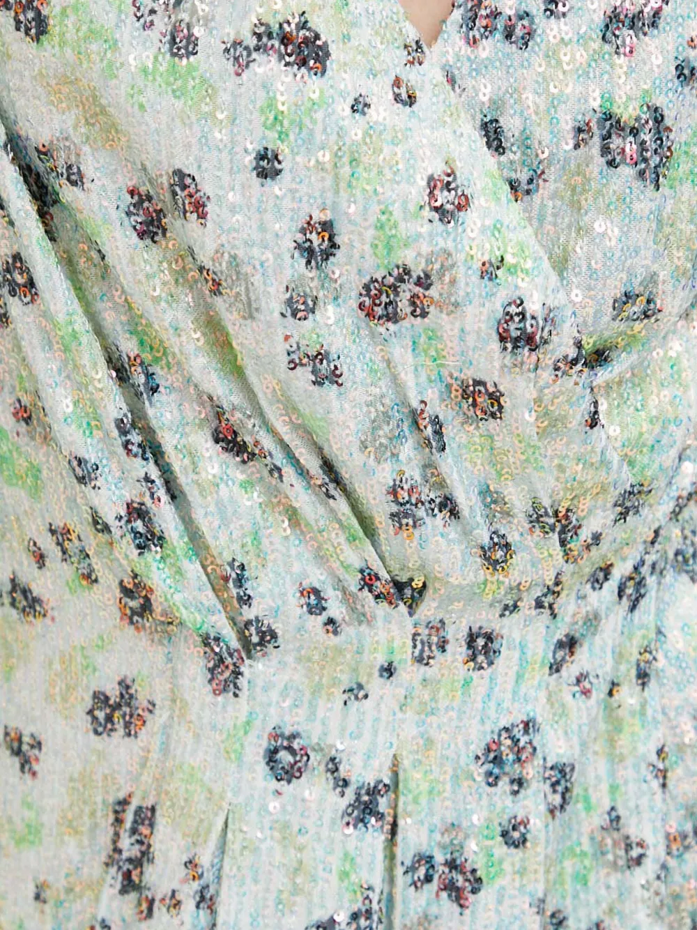 Stine Goya Floral Sequin Mini Dress In Green