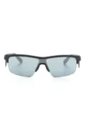 Emporio Armani shield-frame sunglasses - Black