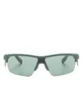 Emporio Armani shield-frame sunglasses - Green