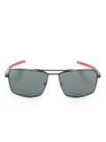 SCUDERIA FERRARI logo-plaque square-frame sunglasses - Black