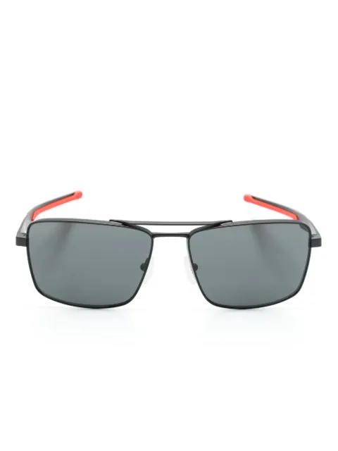 SCUDERIA FERRARI logo-plaque square-frame sunglasses