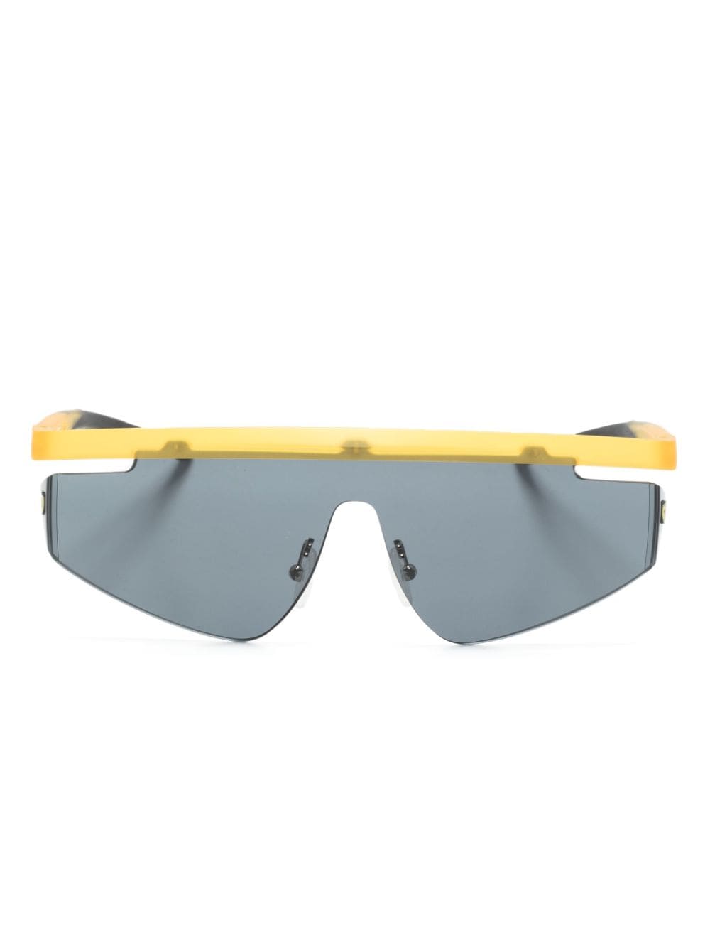 biker-style frame sunglasses