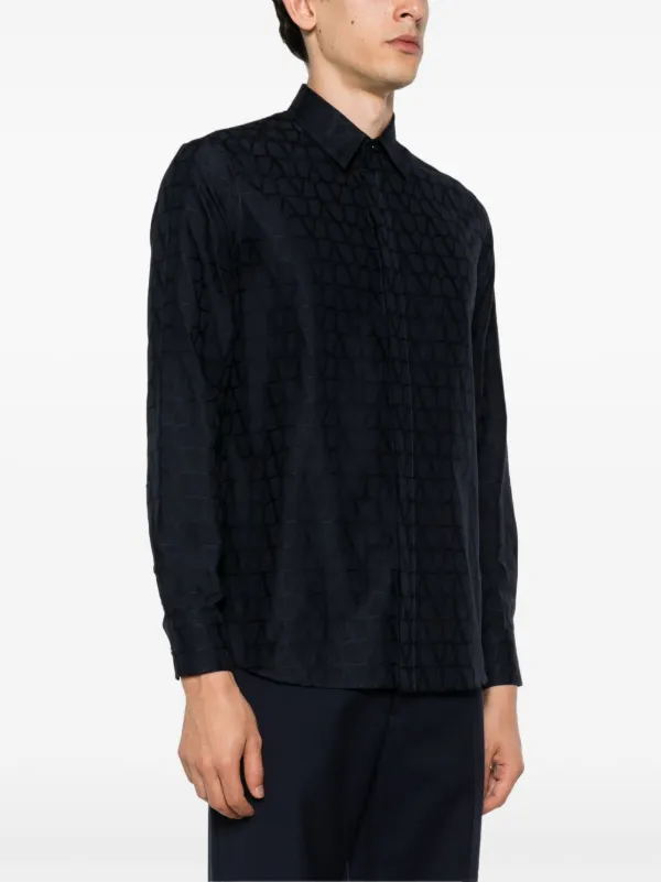 Valentino Garavani Toile Iconographe Jacquard Shirt | Blue