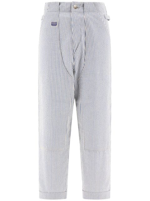 KAPITAL Pantaloni Soccer Stripe Lumber