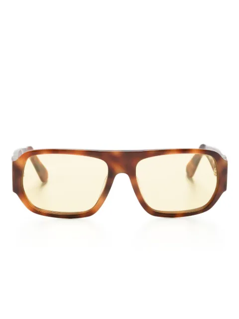 GCDS lentes de sol con armazón oversize estilo carey