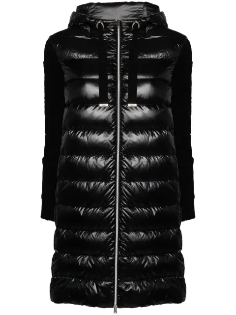 Herno panelled hooded coat
