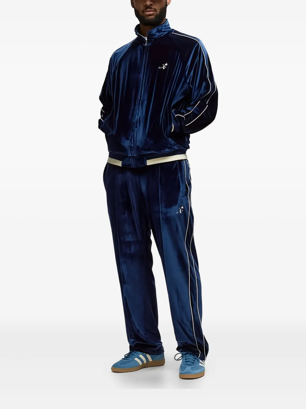 Awake NY Fluwelen trainingsbroek - Blauw