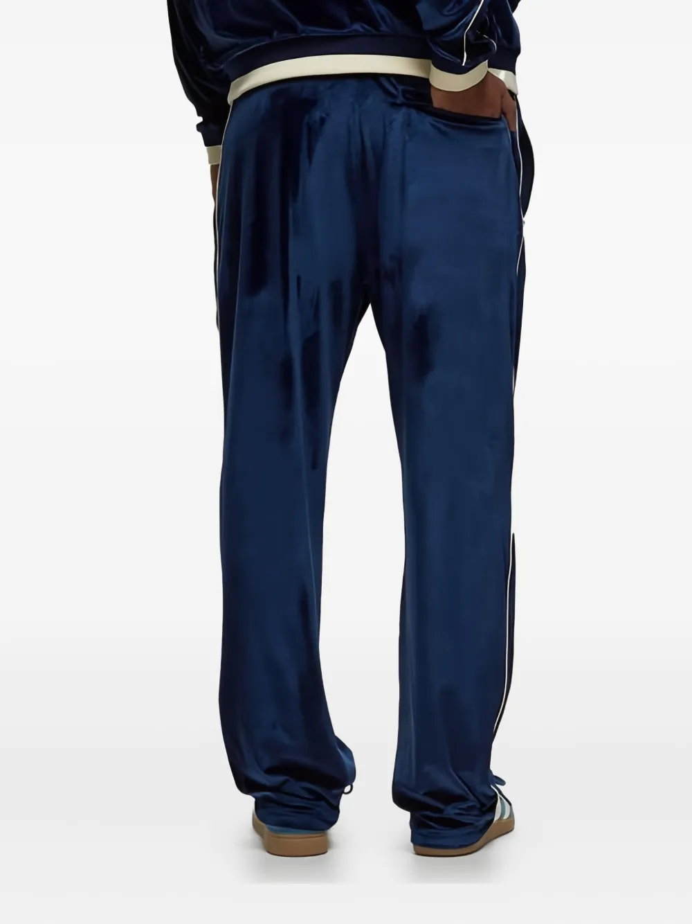 Awake NY Fluwelen trainingsbroek Blauw