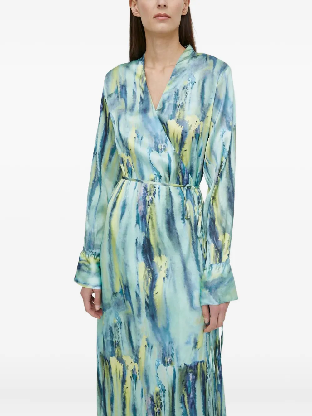 Gestuz WaleryGZ tie-waist maxi dress - Blu