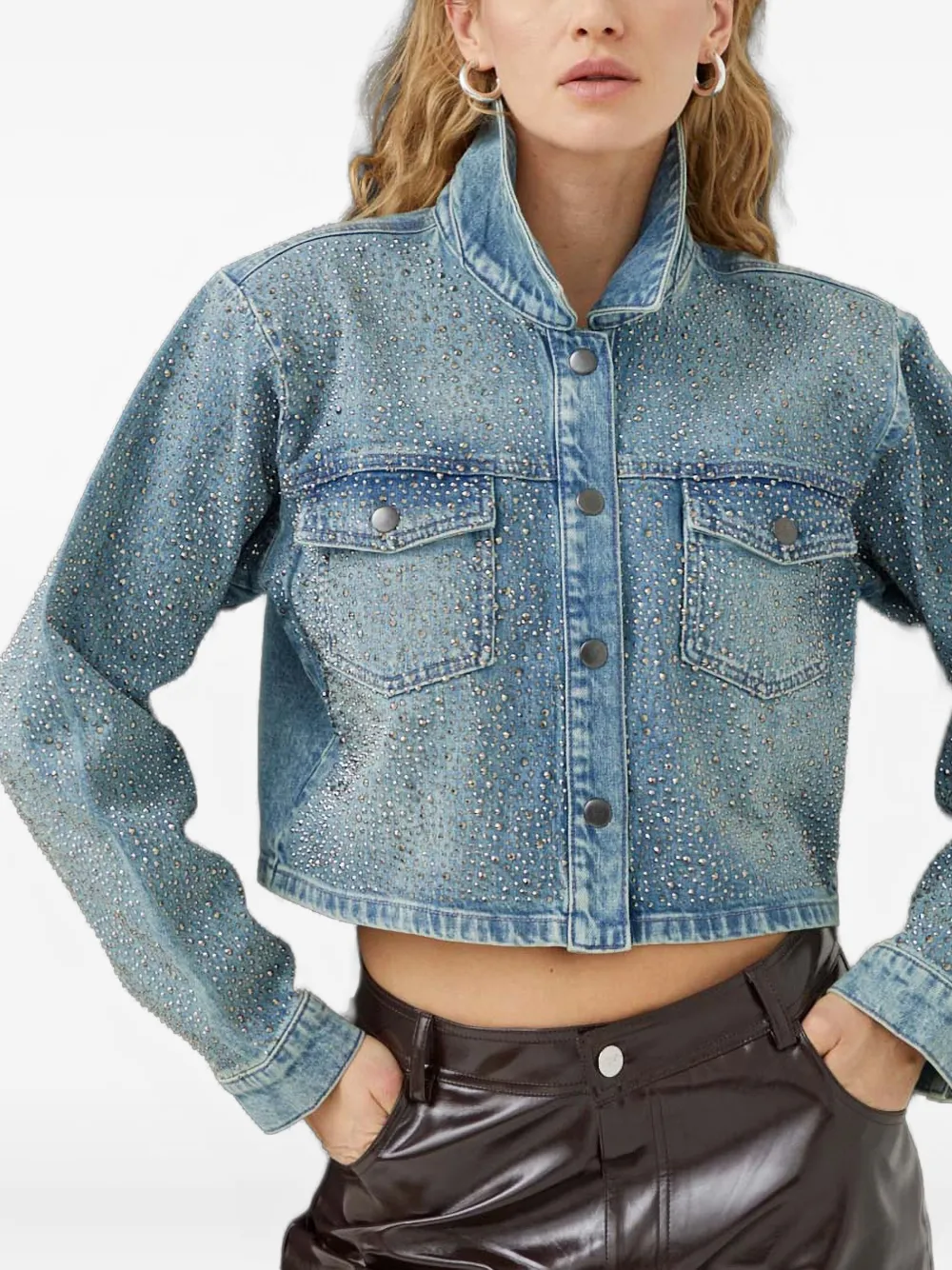 Gestuz Nadivagz Embellished Jacket In Blue