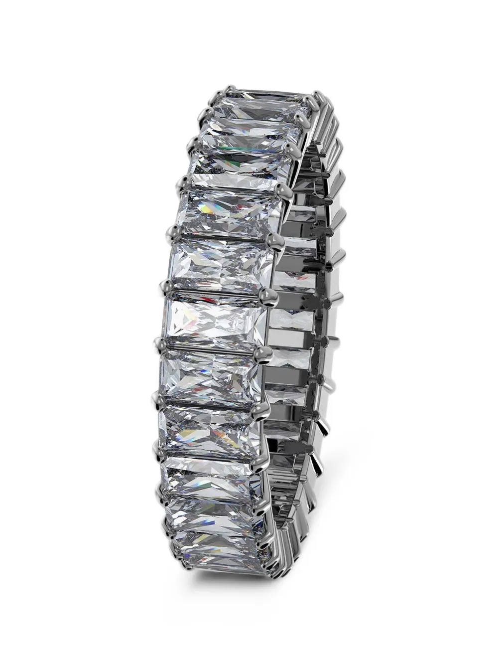 Swarovski crystal-embellished eternity ring - Silber