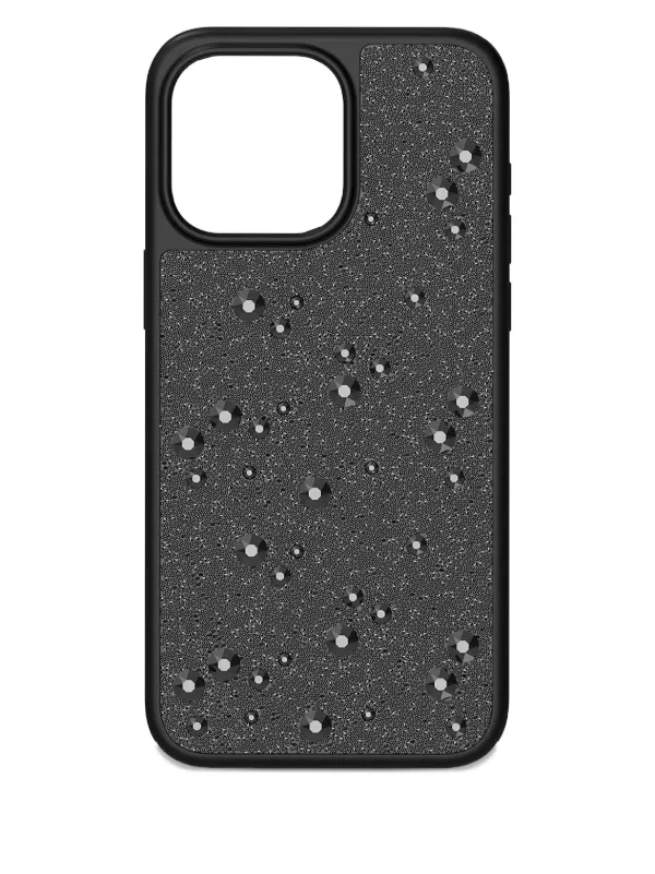 Swarovski Studded iPhone 16 Pro Max Case | Black | FARFETCH
