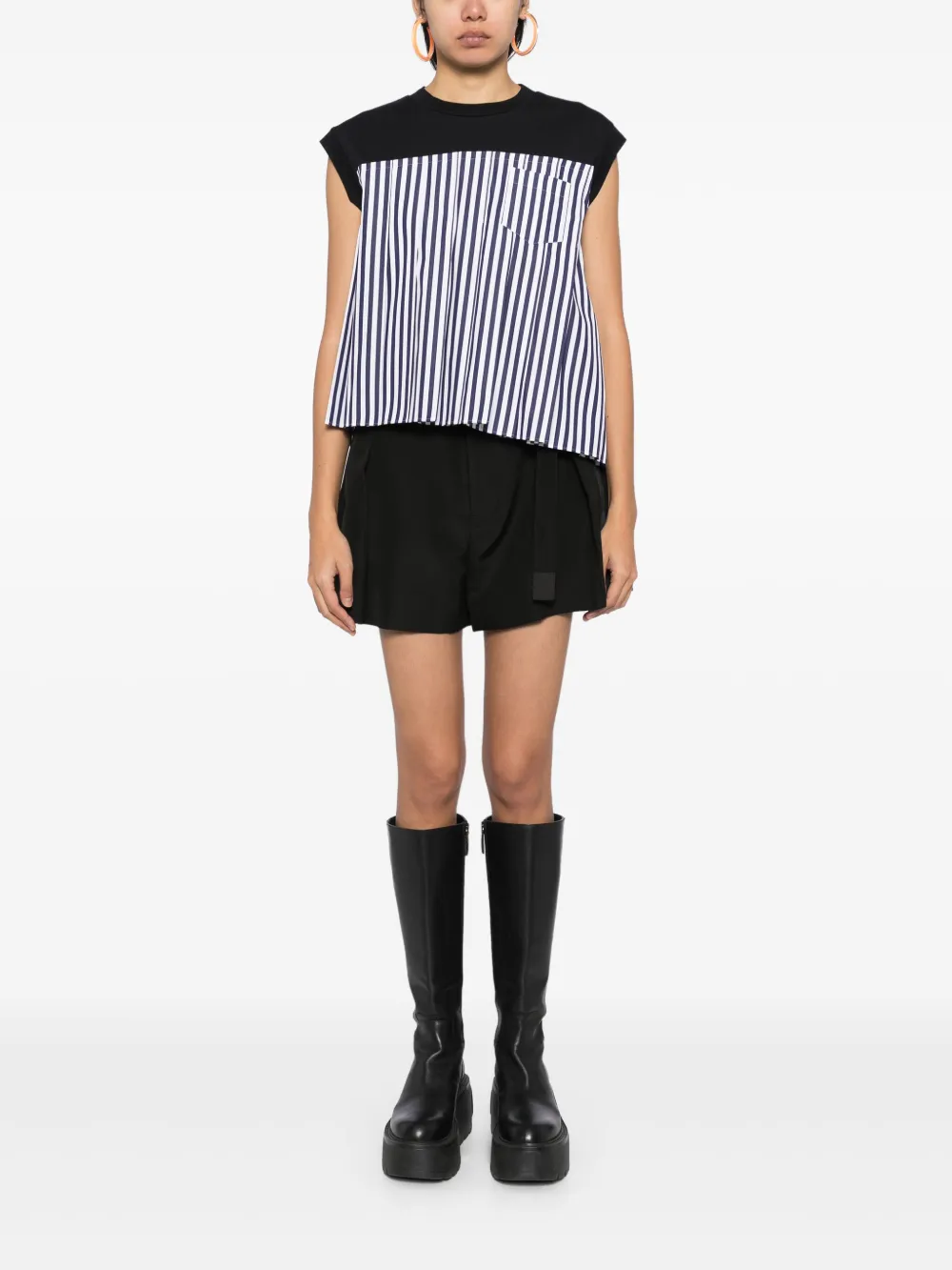 sacai Mouwloze tanktop - Blauw