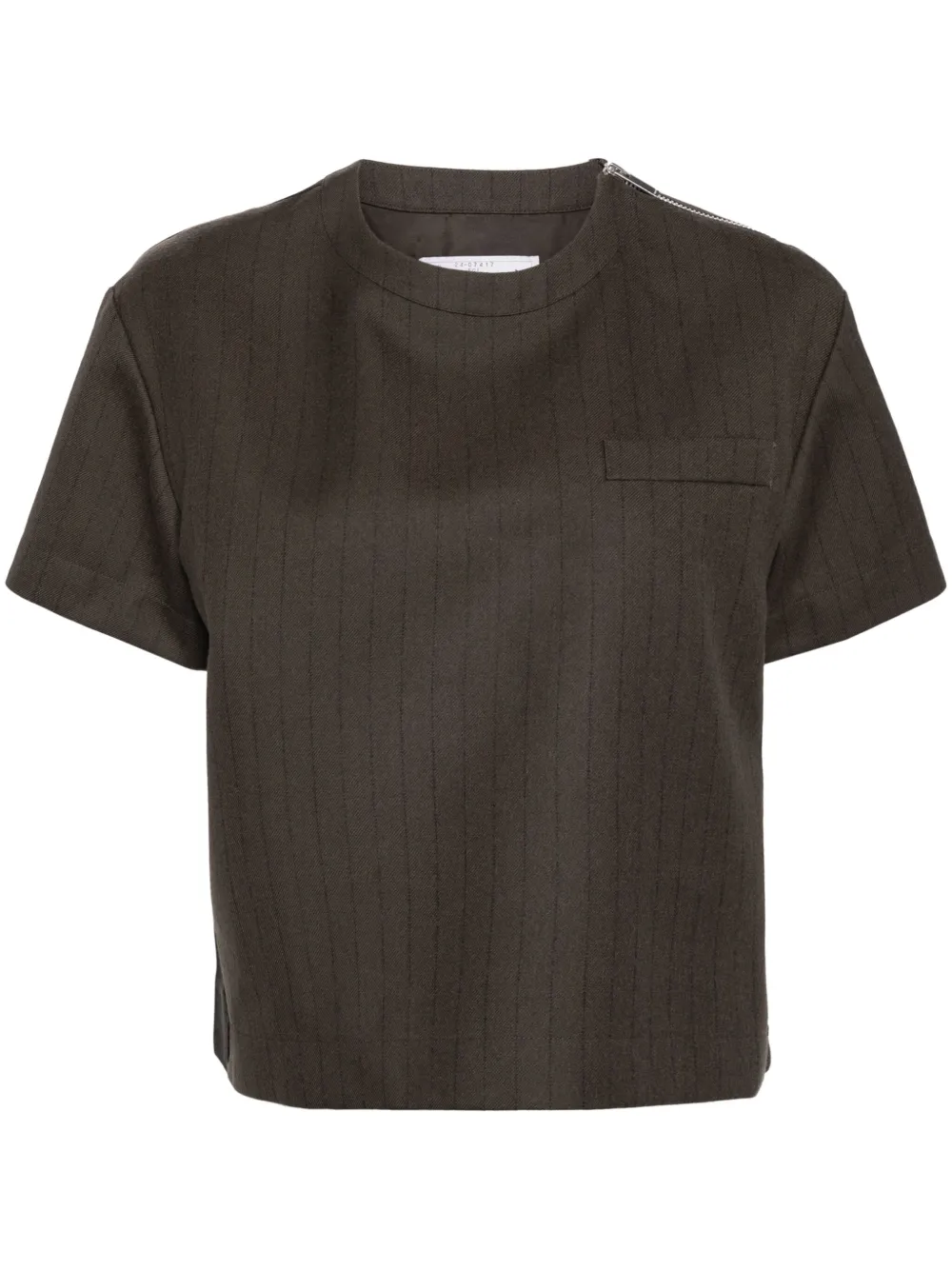 Sacai T-shirt met vlakken Bruin