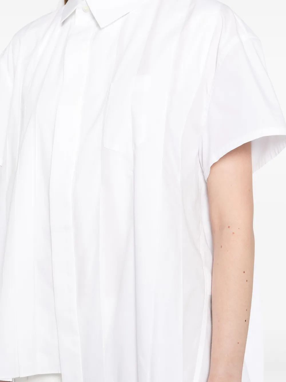 sacai Asymmetrische blouse Wit