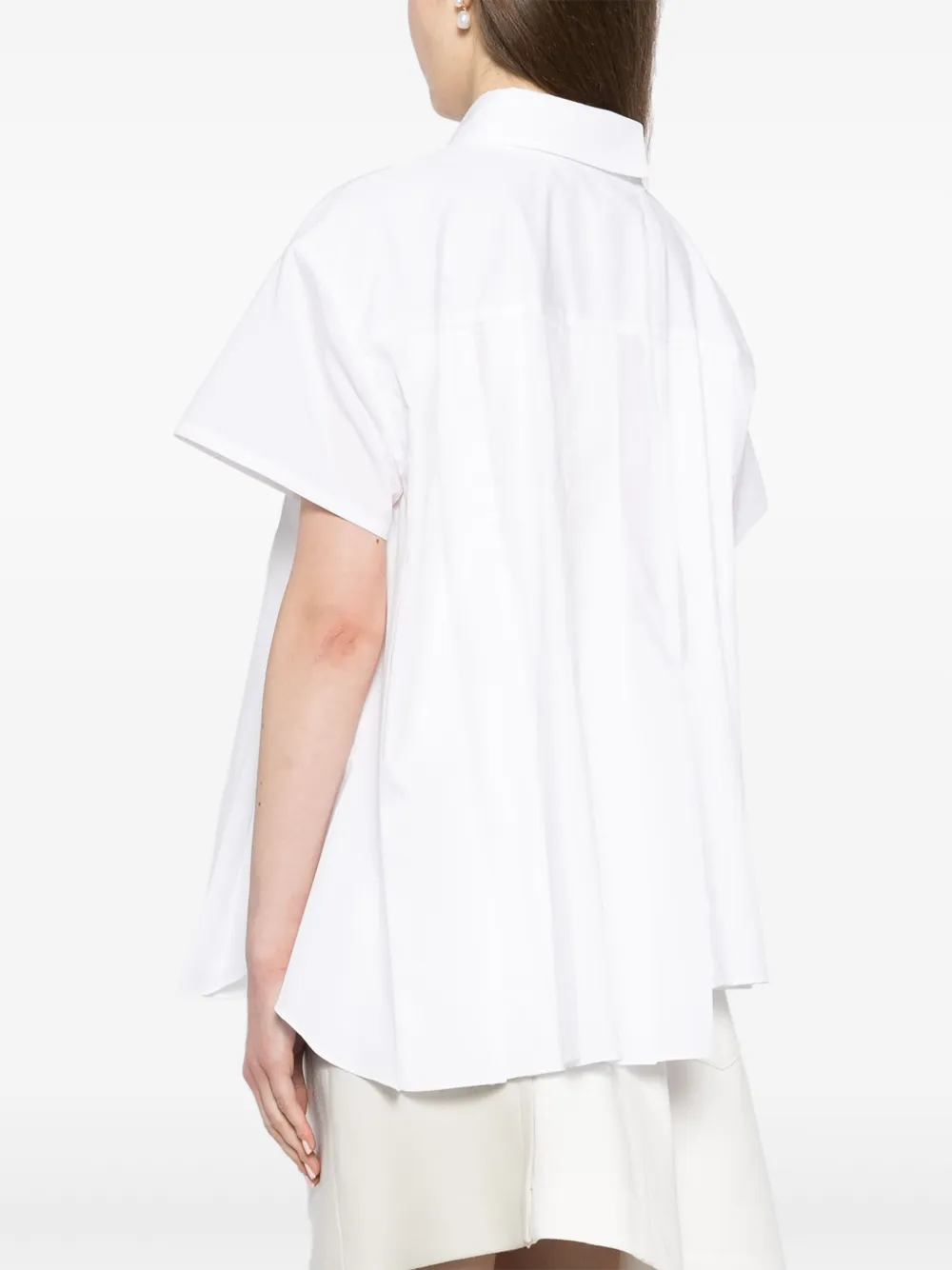 sacai Asymmetrische blouse Wit