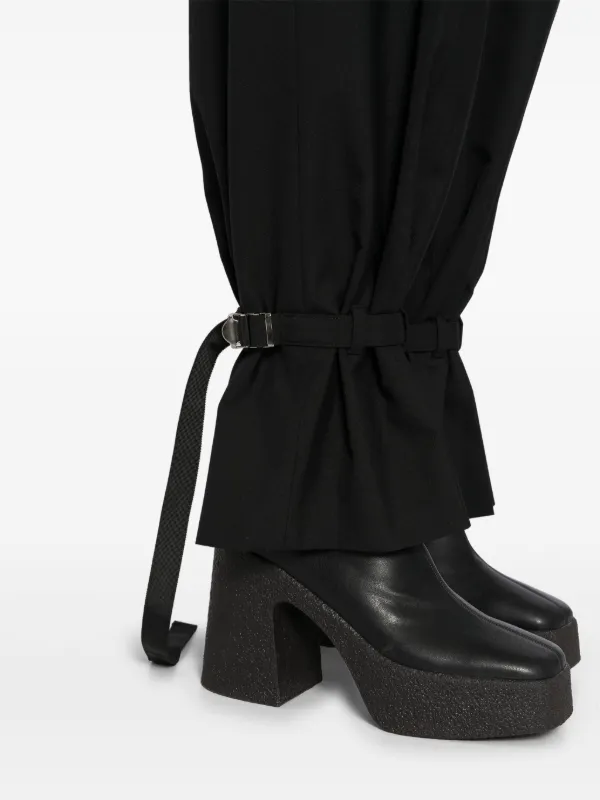パンツ Sacai Tailored belted trousers Sacai Belted Tailored Trousers | Black | FARFETCH JO