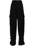 sacai belted tailored trousers - Black