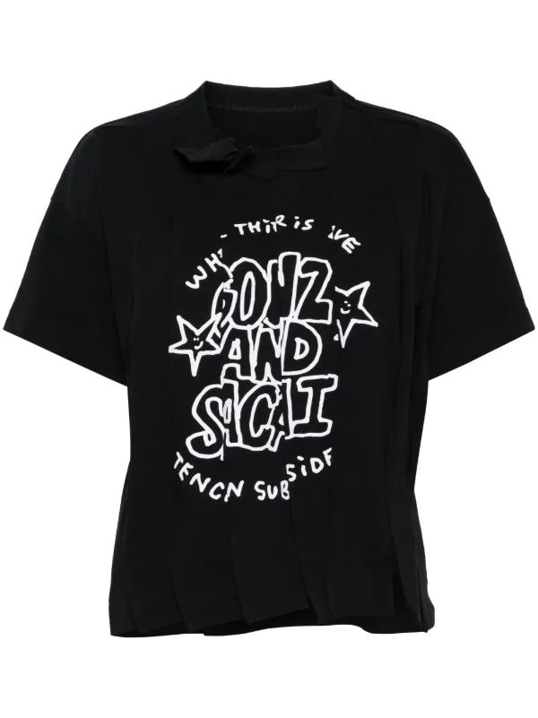 Sacai Gonz-print T-shirt | Black | FARFETCH