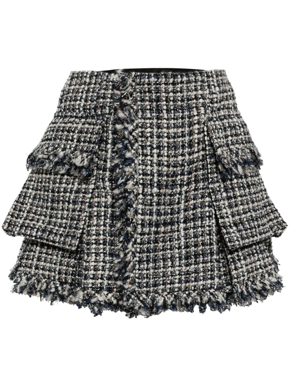 Sacai Twill rok van wolblend Blauw
