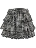sacai twill wool-blend skirt - Blue