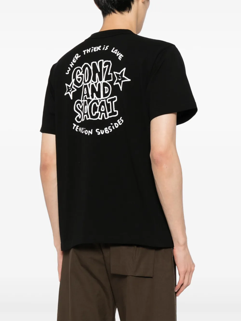 Sacai Gonz Tシャツ | ブラック | FARFETCH JP