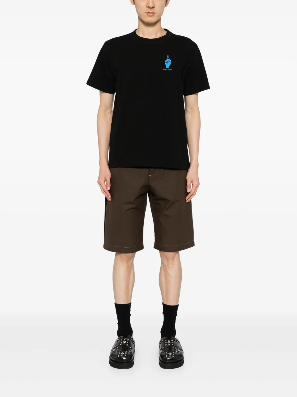 sacai GONZ AND SACAI T-shirt - Zwart