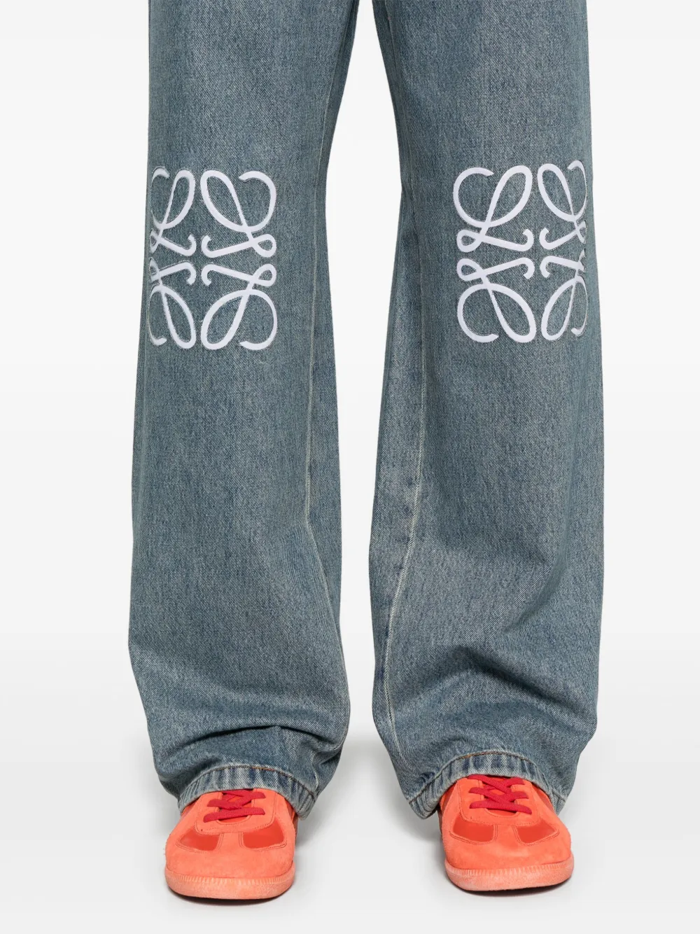 Affordable LOEWE Anagram mid-rise straight jeans Men