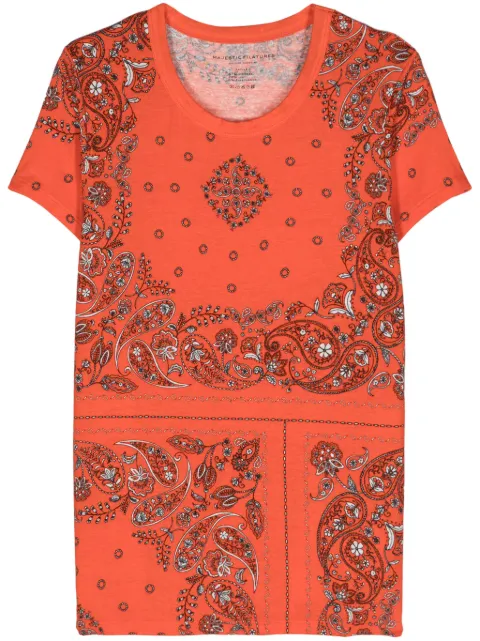 Majestic Filatures bandana-print jersey T-shirt