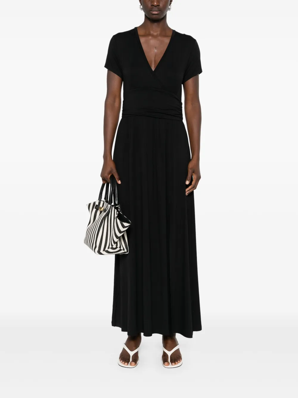 LIU JO Maxi-jurk met V-hals - Zwart