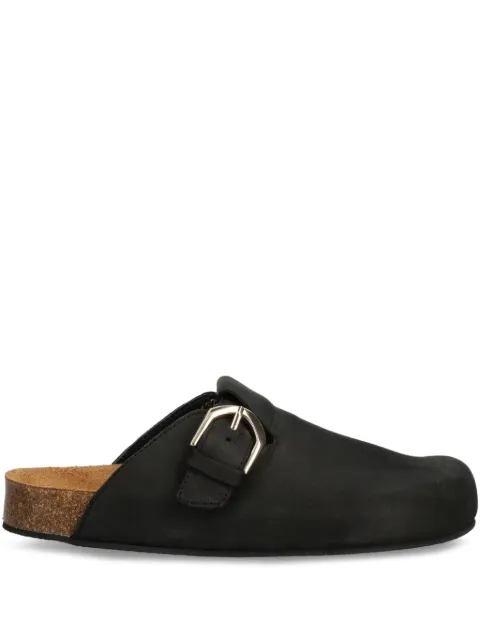ALOHAS buckle-fastening leather slides