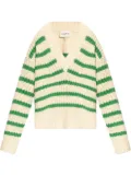 MUNTHE striped chunky-knit jumper - Green