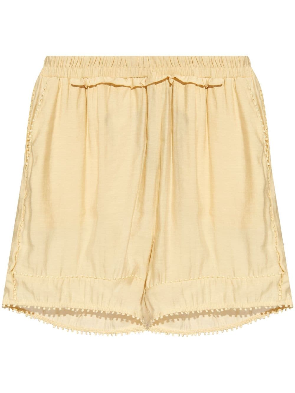 Munthe Pompom-trim Shorts In Gold