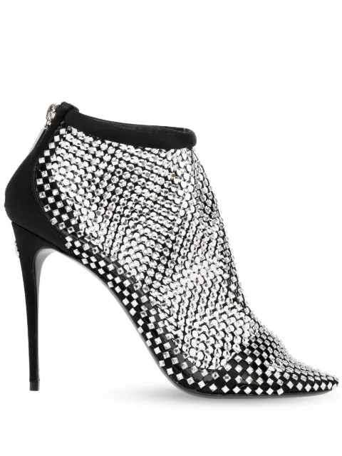 Dolce & Gabbana 110mm mesh-panelled leather pumps 
