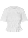 Cecilie Bahnsen Oasis short-sleeved top - White