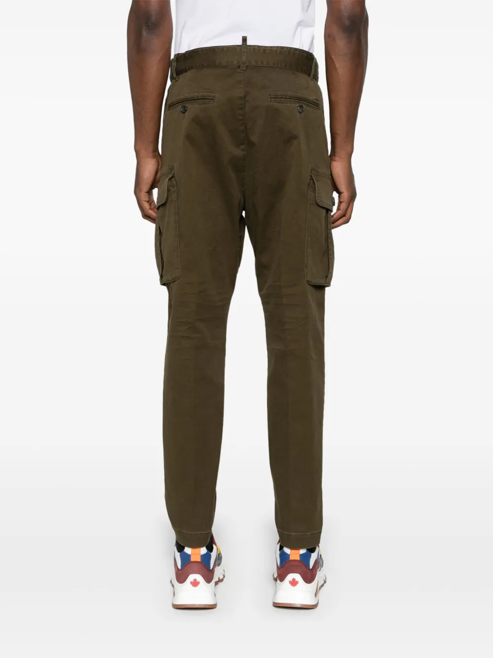 DSQUARED2 Cargo broek met toelopende pijpen Groen