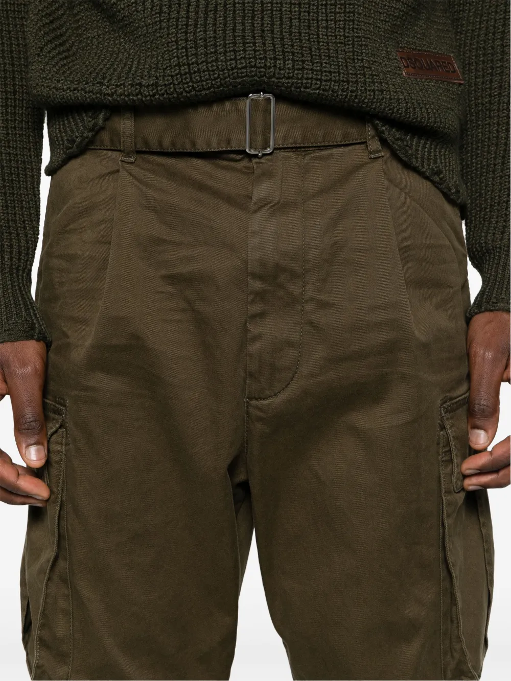 DSQUARED2 Cargo broek met toelopende pijpen Groen