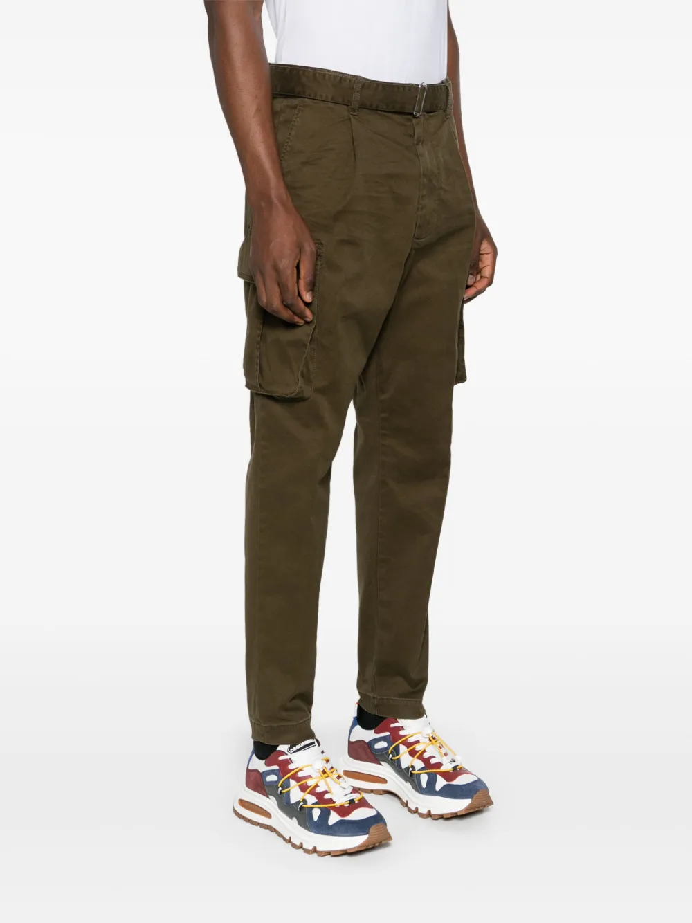 DSQUARED2 Cargo broek met toelopende pijpen Groen