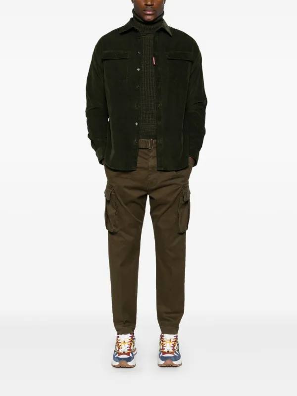 DSQUARED2 グリーン カーゴパンツ 48 DSQUARED2 グリーン カーゴパンツ 48 DSQUARED2 テーパード カーゴ