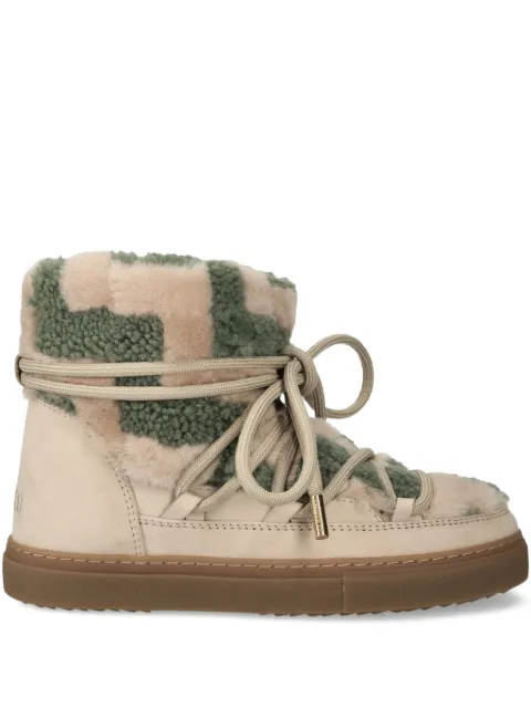 Inuikii shearling lace-up ankle boots