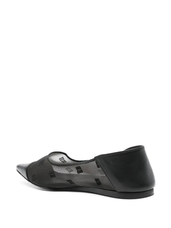 GIVENCHY ブラック フラットシューズ