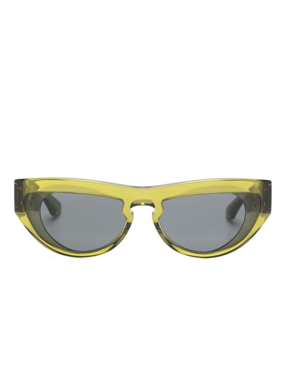 Shop Burberry Eyewear Transparent Cat-eye Sunglasses In Green