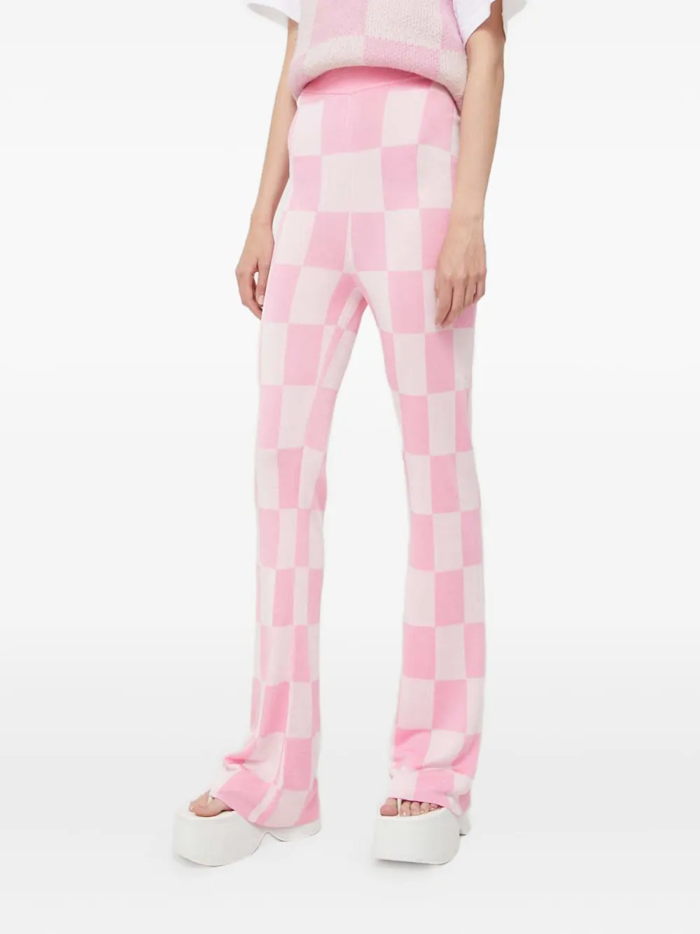 Stine Goya checkered trousers - Rosa