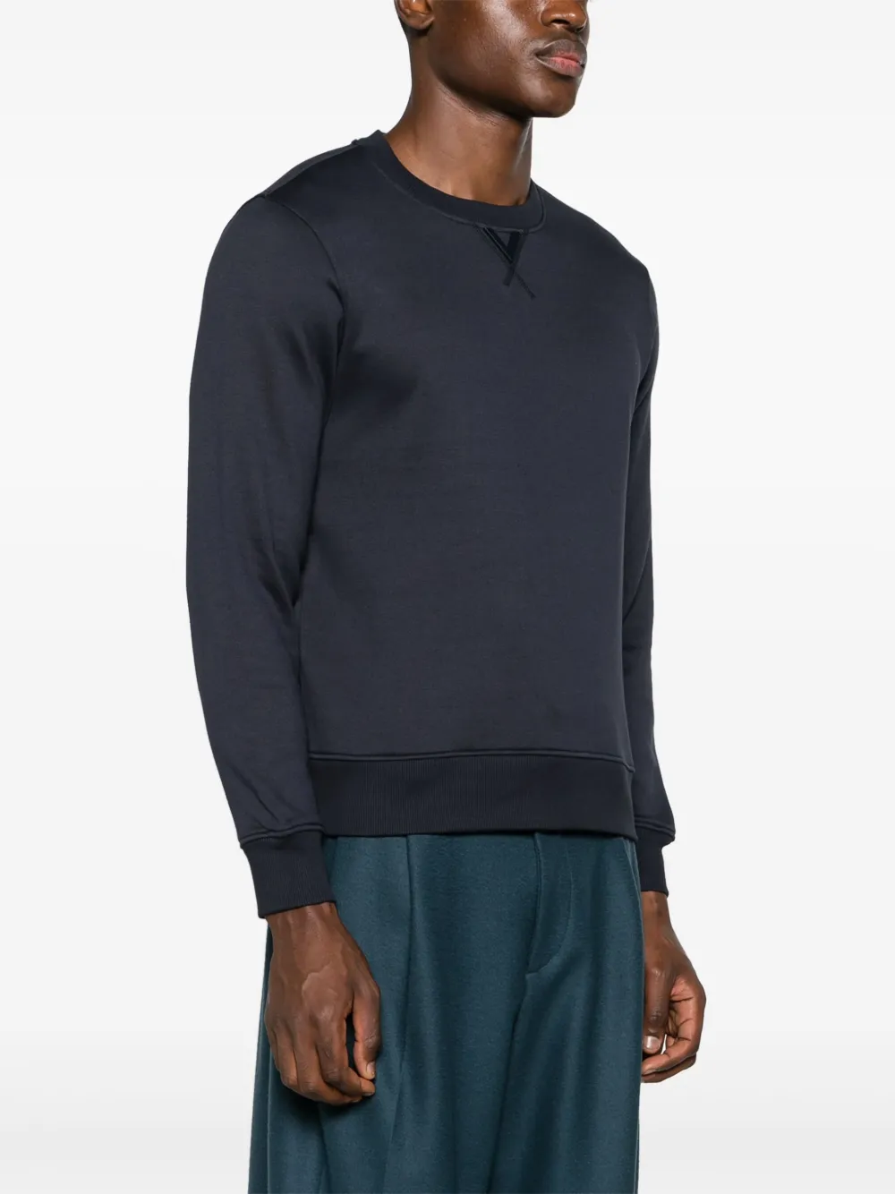 Valentino Garavani Sweater met logoplakkaat Blauw