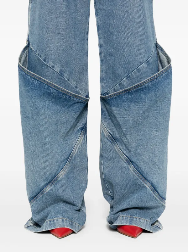 ボトムスその他 The Attico Sky Blue baggy jeans with large pockets The Attico Sky Blue baggy jeans with large pockets | TheDoubleF