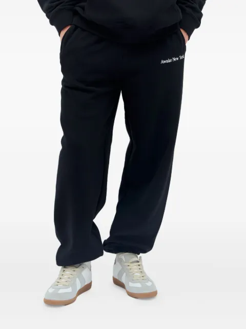 Awake NY Serif Logo-embroidered track pants